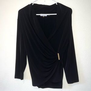 Calvin Klein Long Sleeved Wrap Top